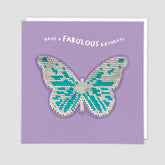 Butterfly Sequin Card - Redback Cards